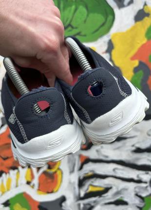 Skechers кроссовки летние 38 размер мокасины синие оригинал5 фото