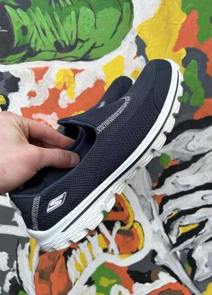 Skechers кроссовки летние 38 размер мокасины синие оригинал4 фото