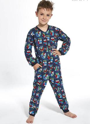 Пижама - комбинезон для мальчика cornette 186 - 20 цветная 134/140-72