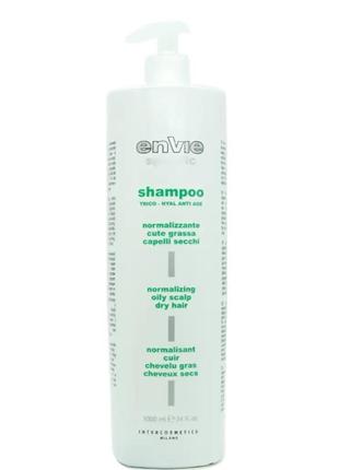 Нормалізуючий шампунь проти випадіння волосся envie normalizing shampoo, 1000 мл