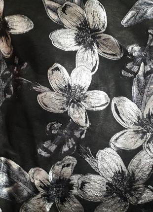 Zara юбка еко шкіра в квіти,оригінал5 фото