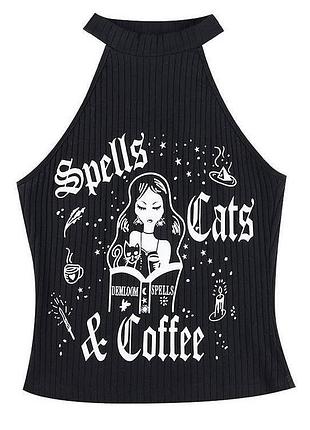 Топ халтер в стиле killstar c979