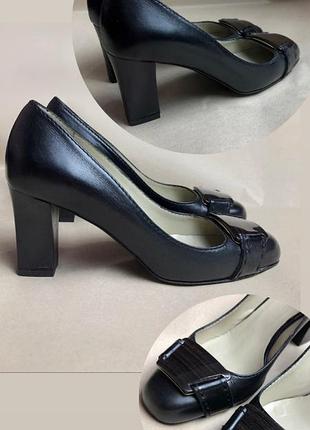 Туфлі max mara шкіряні на підборах натуральна шкіра