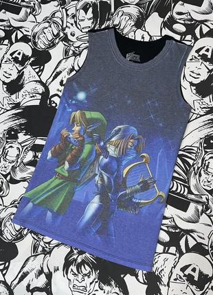 Майка с принтом персонажи the legend of zelda серия видеоигр