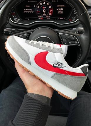 Мужские кроссовки nike tailwind white red 45-461 фото