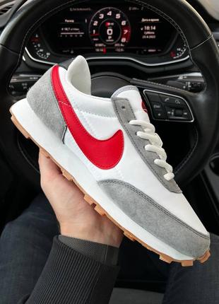 Мужские кроссовки nike tailwind white red 45-463 фото