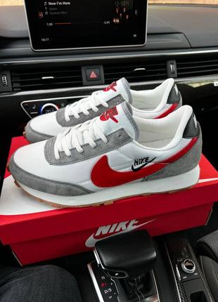 Мужские кроссовки nike tailwind white red 45-464 фото