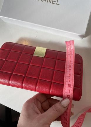 Кожаный кошелек красный кошелек  гаманець7 фото