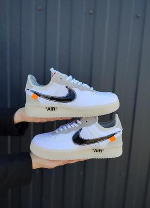 Кроссовки nike air force 1 x off-white «white black»