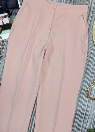 Классические нежно-розовые брюки со стрелками damart #19154 фото