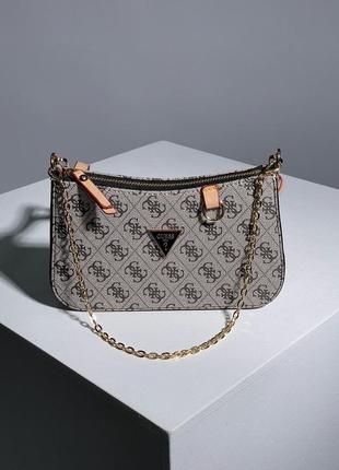 Невелика сіра сумка в стилі guess mini bag grey 🖤2 фото