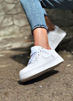 Кроссовки nike air force 1 женские найк аир форс 1 кожа