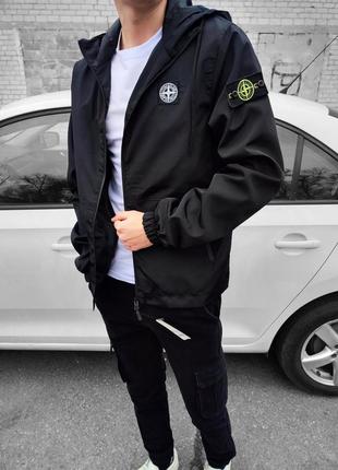 🔥ветровка stone island черная🔥