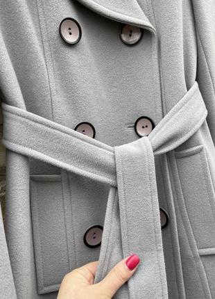 Стильне кашемірове пальто англійський ворот р.хс-с3 фото