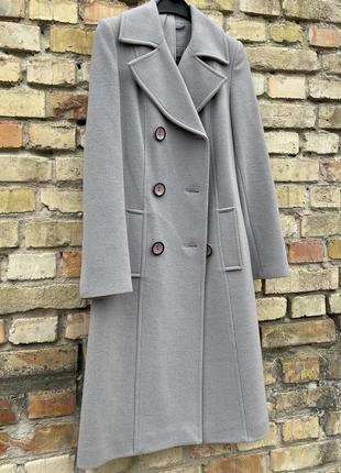 Стильне кашемірове пальто англійський ворот р.хс-с7 фото