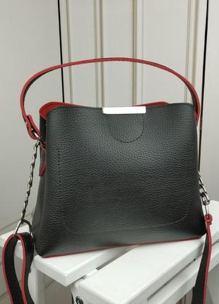 Супер удобная, стильная и красивая сумочка на три отделения ♥️4 фото