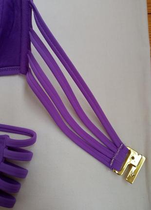 Фіолетовий роздільний купальник/ сиреневый раздельный купальник5 фото