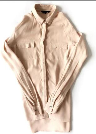 Пудровая блуза со скрытыми1 фото