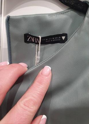 Платье эко кожа zara 4