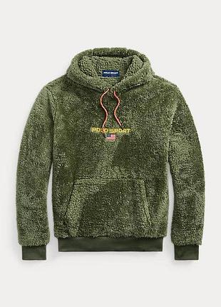 Худі polo sport pileece fleece fleece hoodie, розмір м, армійська оливка