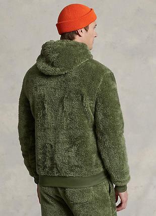 Худи polo sport pileece fleece hoodie, размер м, армейский оливковый3 фото