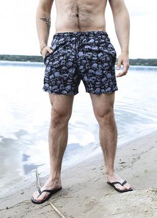 Шорты intruder "breeze" skull серые