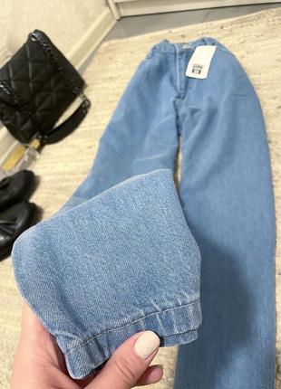 🐋голубые джинсы mom🐋2 фото