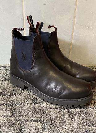Мужские кожаные ботинки u.s.polo assn. 43р осень, весна2 фото