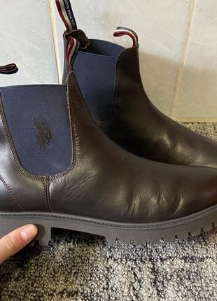 Мужские кожаные ботинки u.s.polo assn. 43р осень, весна3 фото