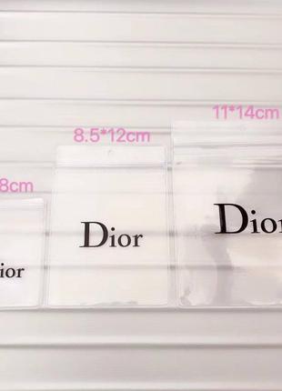 Паковання преміум dior, пакет. пластиковий, із застібкою-повзунком zip-lock2 фото