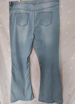 Жіночі світло-блакитні джинси studio p.20 зі щільної тканини2 фото