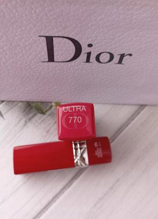 Стойкая увлажняющая помада для губ rouge dior ultra rouge2 фото