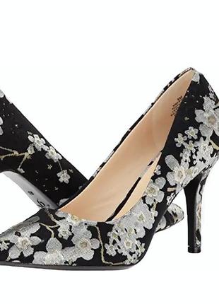 New nine west туфлі човники жаккардові /556/