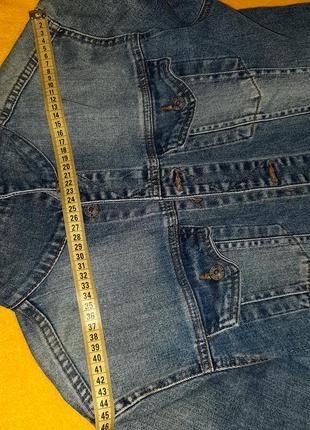 Zara джинсова куртка на ґудзиках5 фото