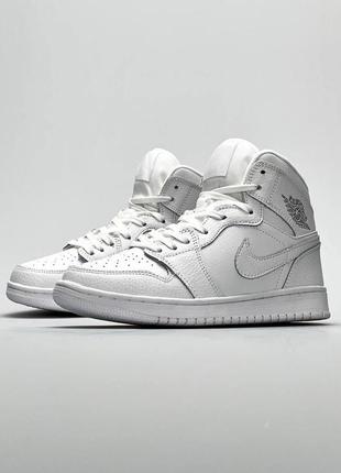 Женские кроссовки nike air jordan 1 high white 36-41