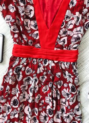 Червоне плаття в маки hm9 фото