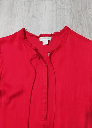 Блузка червона віскоза monsoon2 фото