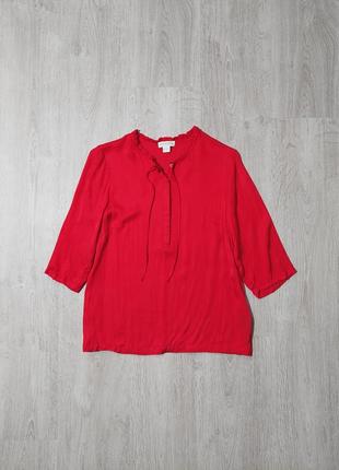Блузка червона віскоза monsoon1 фото