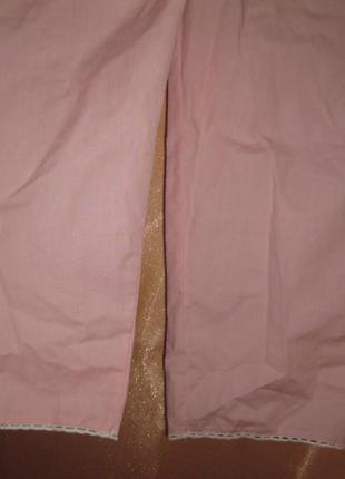 Удобные на резинке розовые пижамные спальные штаны домашние зауженные бриджи мом большой размер6 фото