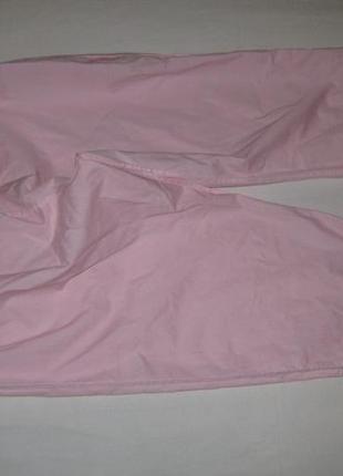 Удобные на резинке розовые пижамные спальные штаны домашние зауженные бриджи мом большой размер10 фото