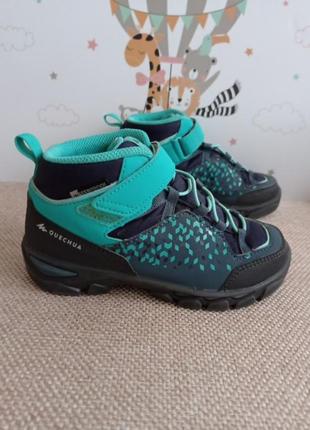 Водонепроницаемые ботинки ботинки quechua waterproof mh 120 mid / разм.30 оригинал4 фото