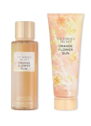 Набір спрей і лосьйон для тіла orange flower sun victoria's secret