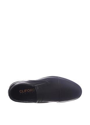 Туфли мужские  чёрные натуральная кожа украина  cliford - размер 45 (30,6 см)4 фото