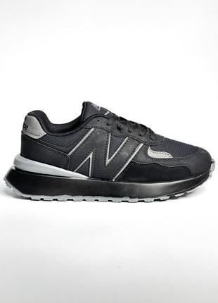 Мужские молодежные черные кроссовки new balance running 🆕 нью баланс