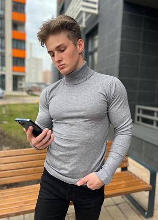 Гольф кашемір сірий
