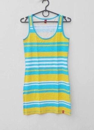 Трикотажное платье маечка хлопок