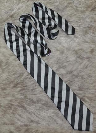 Стильна, монохромна краватка фірми next 100% шовк