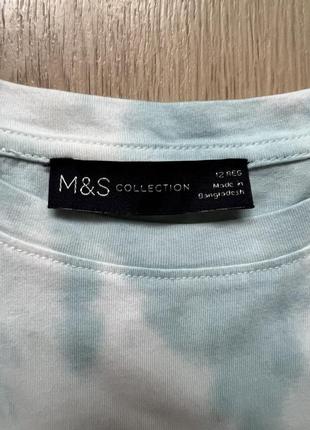 Футболка-плаття подовжена футболка тай-дай m&s 🛍️1+1=3🛍️6 фото