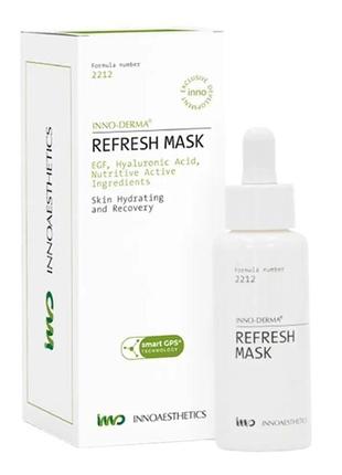 Освежающая успокаивающая маска для лица innoaesthetics inno-derma refresh mask, 50 мл