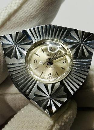 Елегантний механічний металевий годинник-підвіска focal de luxe сріблястого кольору